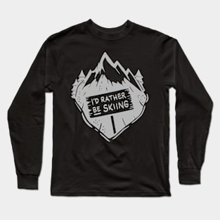 Smooth Skiing Mountains Shirts and Gifts Long Sleeve T-Shirt